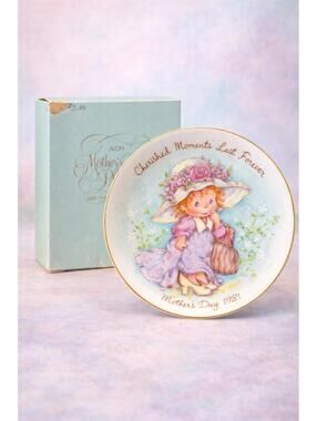 Avon 1981 Cherished Moments Mother’s Day Collectors Plate With Box, 5”